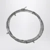 Brunello Cucinelli Hematite And Sterling Silver Bracelet In Metal