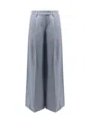 Brunello Cucinelli Hemp And Linen Trouser In Blue