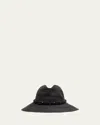 Brunello Cucinelli Hemp Fedora W/ Leather Trim In Hemp Hat W Leather Trim