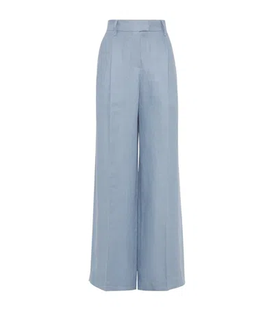 BRUNELLO CUCINELLI HEMP-LINEN GABARDINE LOOSE TROUSERS