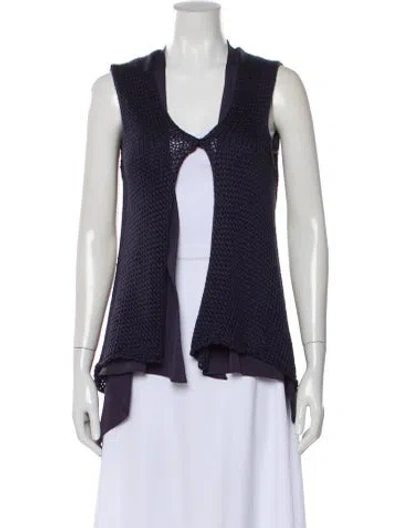 Pre-owned Brunello Cucinelli Hemp Vest In Blue