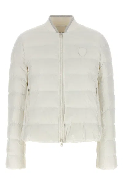 Brunello Cucinelli Heraldic Coat Of Arms Down Jacket In White