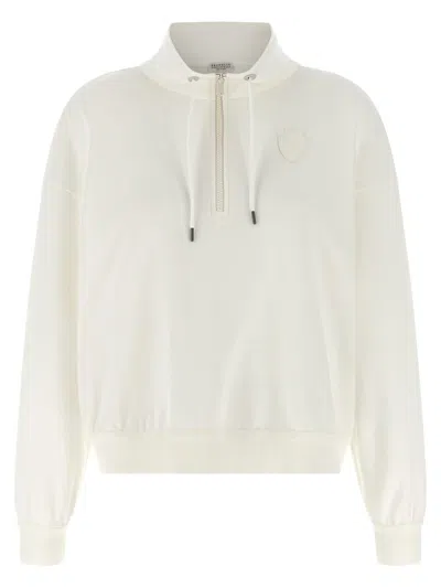Brunello Cucinelli Heraldic Coat Of Arms Sweatshirt In White