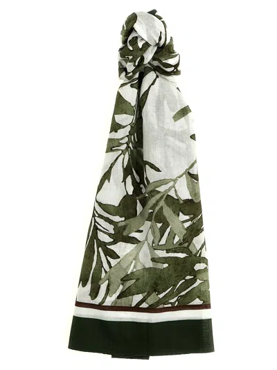 BRUNELLO CUCINELLI HERBARIUM PRINT SCARF