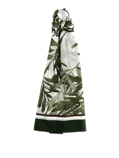 BRUNELLO CUCINELLI HERBARIUM PRINT SCARF