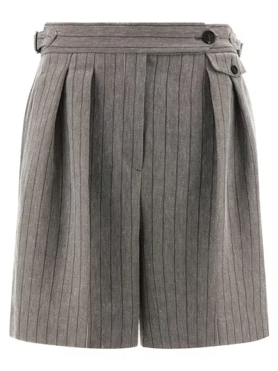 BRUNELLO CUCINELLI BRUNELLO CUCINELLI HERRINGBONE BERMUDA SHORTS