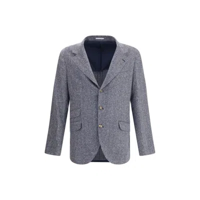 BRUNELLO CUCINELLI HERRINGBONE BLAZER