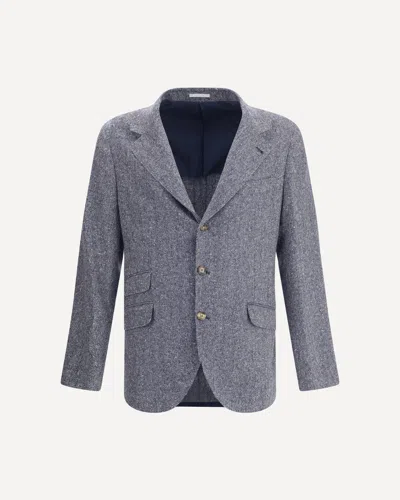 BRUNELLO CUCINELLI HERRINGBONE BLAZER