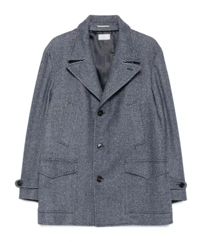 BRUNELLO CUCINELLI HERRINGBONE BLAZER