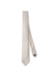 Brunello Cucinelli Herringbone Necktie In Gray