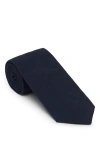 Brunello Cucinelli Herringbone Necktie In Navy Blue