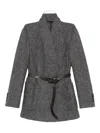 Brunello Cucinelli Herringbone Jacket In Black