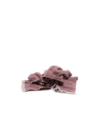 BRUNELLO CUCINELLI HERRINGBONE-PATTERN CASHMERE SCARF