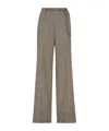 Brunello Cucinelli Herringbone-pattern Pressed-crease Trousers In Gray