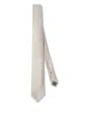 Brunello Cucinelli Herringbone Necktie In Gray