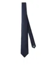 Brunello Cucinelli Herringbone Silk Tie In Blue