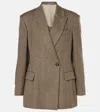 Brunello Cucinelli Light Brown Jacket With Monili Detailing In Brown