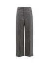 Brunello Cucinelli Wool-blend High-waisted Trousers