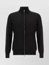 Brunello Cucinelli Silk Cashmere Cardigan Sweaters And Cardigans Black In Black