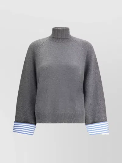 BRUNELLO CUCINELLI HIGH COLLAR KNIT SWEATER
