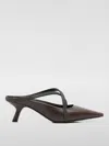 Brunello Cucinelli Women's Square Pointed Sandals In Brown