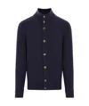 Brunello Cucinelli Buttoned Cardigan In Black