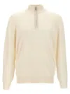Brunello Cucinelli Lupetto Cashmere Knit Sweater In Yellow