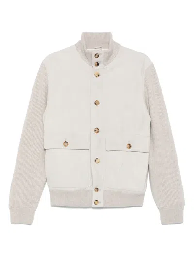 BRUNELLO CUCINELLI HIGH-NECK JACKET