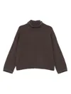 Brunello Cucinelli Cashmere Turtleneck Sweater In Brown