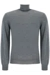 Brunello Cucinelli Turtleneck Sweater Long Sleeves In Piombo+grigio Chiaro (grey)
