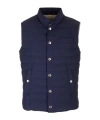 Brunello Cucinelli Down Vest In Blue