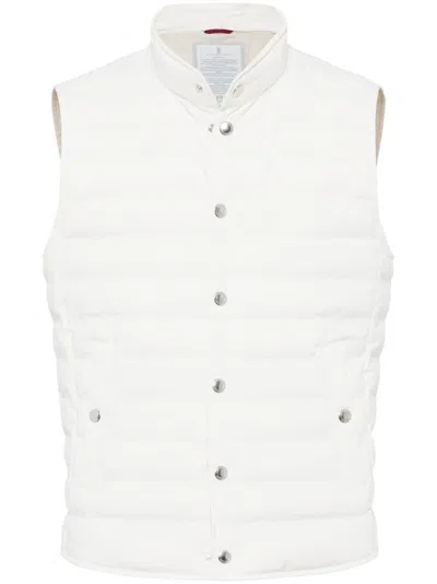 BRUNELLO CUCINELLI HIGH-NECK QUILTED GILET