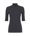 Brunello Cucinelli Monili-detail Ribbed Top In Black
