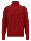 Brunello Cucinelli High Neck Sweater Sweaters And Cardigans Multicolor In Red