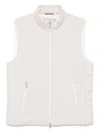 Brunello Cucinelli Quilted High-neck Gilet With Zip In White