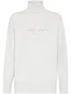 Brunello Cucinelli Wool-blend Turtleneck In White