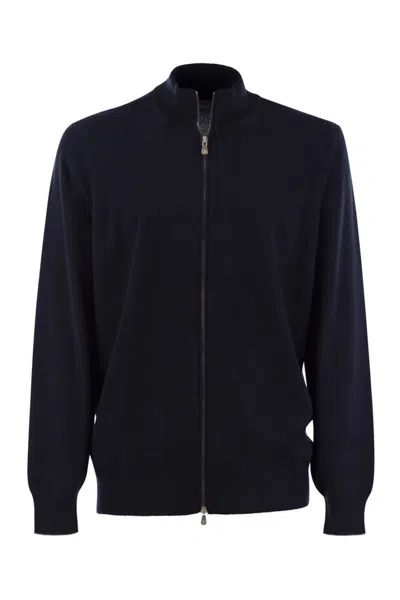 BRUNELLO CUCINELLI BRUNELLO CUCINELLI HIGH-NECKED CASHMERE CARDIGAN WITH ZIP