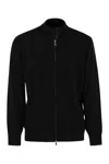 Brunello Cucinelli Full Zip Cashmere Cardigan In Black