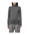 Brunello Cucinelli High-necked Sweater In Gray