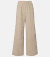 Brunello Cucinelli High-rise Cotton Corduroy Wide-leg Pants In Neutral