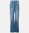 Brunello Cucinelli High-rise Flared Jeans In Blue