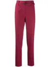 Brunello Cucinelli High-rise Slim Fit Trousers In Pink