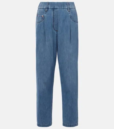 Brunello Cucinelli High-rise Straight Jeans