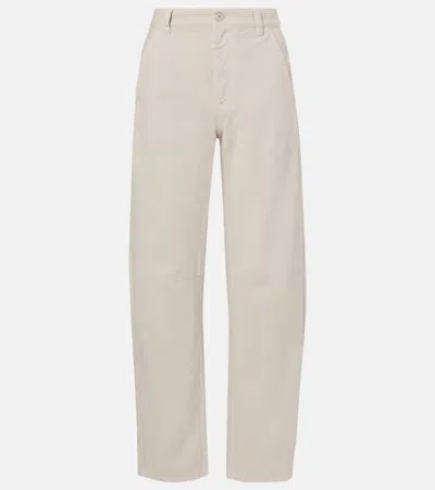 Brunello Cucinelli High-rise Straight Jeans In Neutral