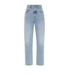 Brunello Cucinelli Faded Wash Five-pocket Denim Trousers In Blue