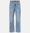 Brunello Cucinelli High-rise Straight Jeans In Blue
