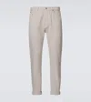 Brunello Cucinelli High-rise Straight Jeans In Grey