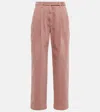 Brunello Cucinelli High-rise Straight Jeans In Pink Coral