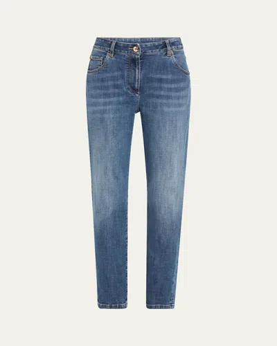 BRUNELLO CUCINELLI HIGH-RISE STRETCH SKINNY-LEG JEANS