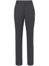 Brunello Cucinelli High-waist Tapered-leg Trousers In Black